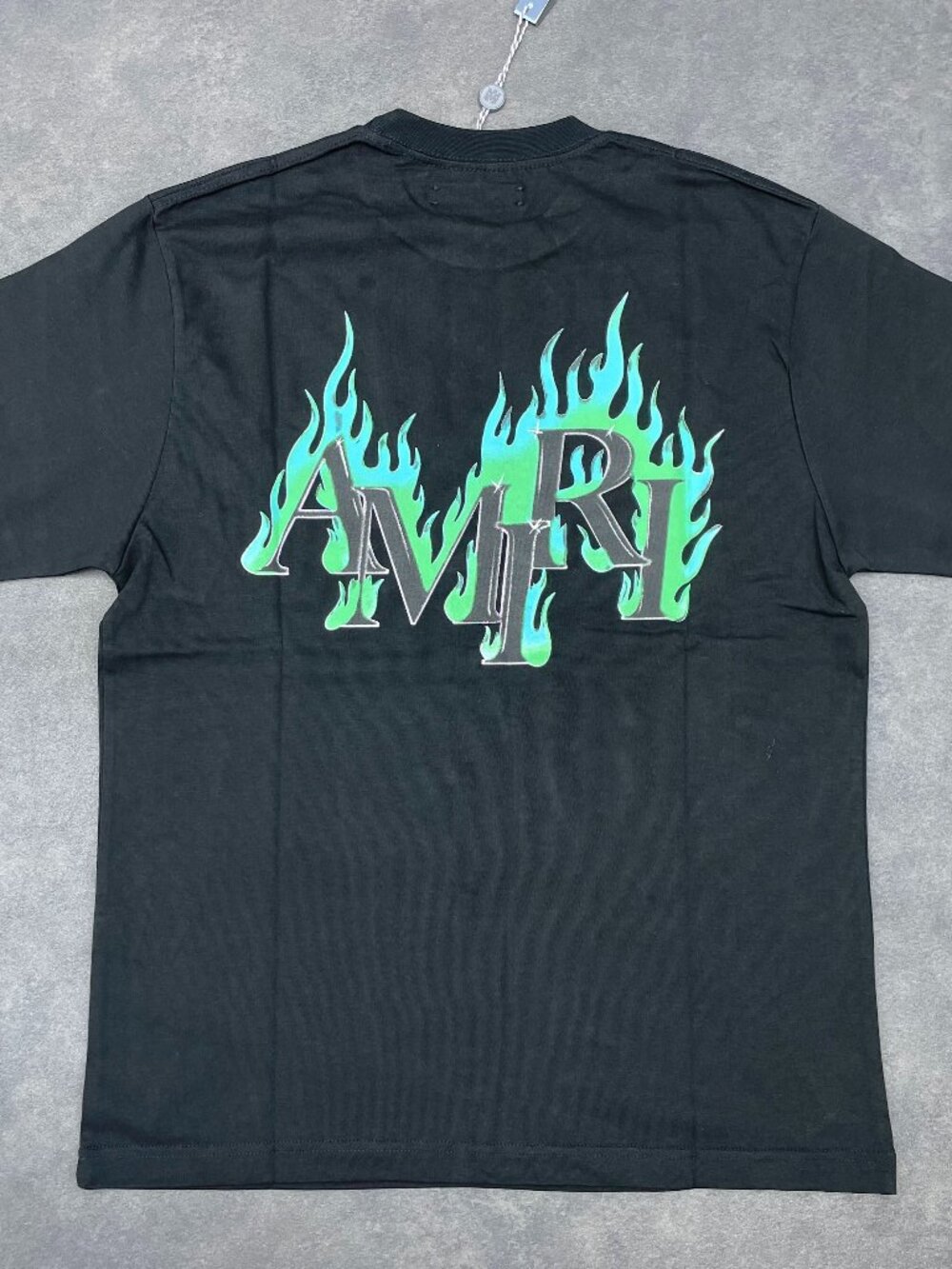 AMIRI Men’s Black Flame Logo Graphic T-Shirt- Size Small
